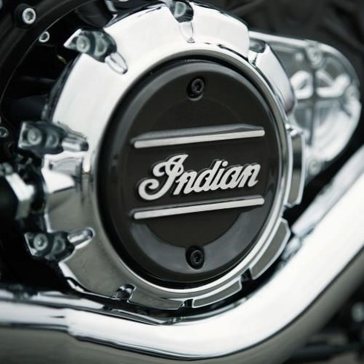 Indian Scout Primary Engine Badge